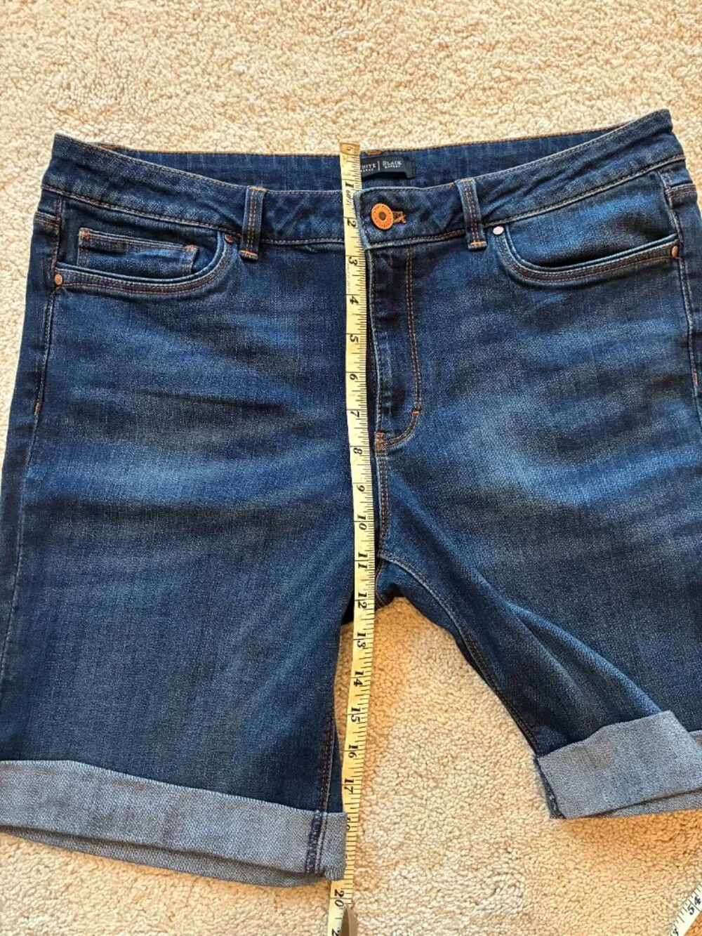 NWT White House Black Market Bermuda Jean Cuffed Shorts - Picture 7 of 8